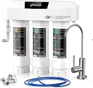 Frizzlife SP99 under sink water filter with dedicated faucet for lead reduction